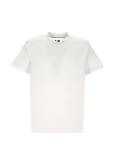 Hugo Boss Logo-print Raglan-sleeve T-shirt In White