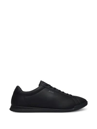 Hugo Boss Logo-print Sneakers In Black