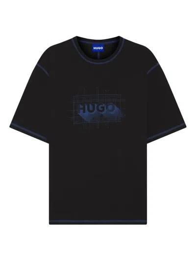Hugo Boss Logo-print T-shirt In Black