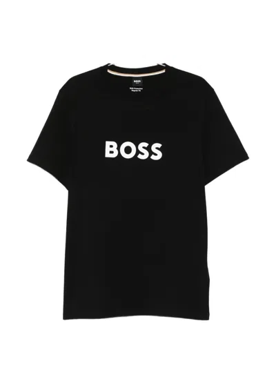 Hugo Boss Logo-print T-shirt In Black