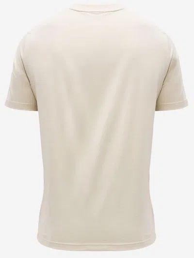 Hugo Boss Logo-printed Cotton T-shirt In Neutral