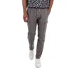 Hugo Boss Long Drawstring Wool Pants In Gray