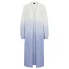 Hugo Boss Long-length Dip-dye Cardigan With Wool And Alpaca In Purple
