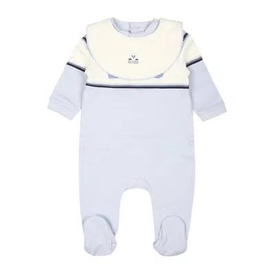 Hugo Boss Long Sleeve Babygrow Set In Blue