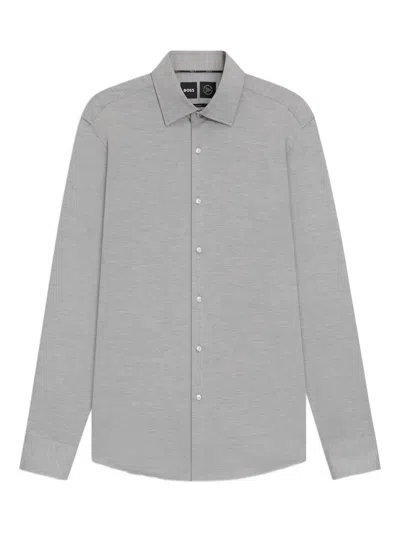 Hugo Boss Langärmeliges Hemd In Gray