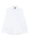 Hugo Boss Formal White Button-down Shirt With Tailored Fit In White