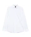 Hugo Boss Formal White Button-down Shirt With Tailored Fit In White