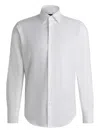 Hugo Boss Regular-fit Shirt In Cotton And Cashmere