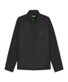 Hugo Boss Water-repellent Jacket In Super-stretch Poplin In Black