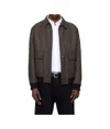Hugo Boss Long Sleeve Casual Jacket In Brown