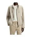 Hugo Boss Water-repellent Windbreaker With Packable Hood In Brown