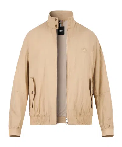 Hugo Boss Long Sleeve Casual Jacket In Beige