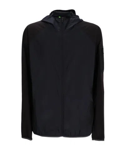 Hugo Boss Long Sleeve Casual Jacket In Black