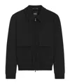 Hugo Boss Bomber Jacket With Removable Lining In Black