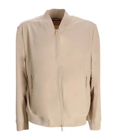 Hugo Boss Long Sleeve Casual Jacket In Nude
