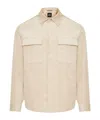 Hugo Boss Long Sleeve Casual Jacket In Nude