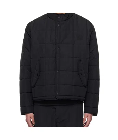 Hugo Boss Long Sleeve Cotton Coat In Black