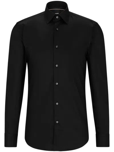 HUGO BOSS LONG-SLEEVE COTTON SHIRT