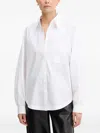 Hugo Boss Long-sleeve Cotton Shirt In White