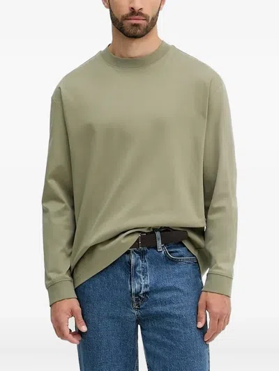 HUGO BOSS LONG-SLEEVE CREW-NECK T-SHIRT
