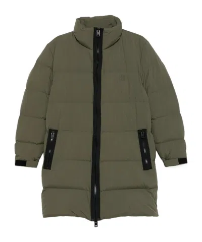 Hugo Boss Long Sleeve Down Jacket In Green