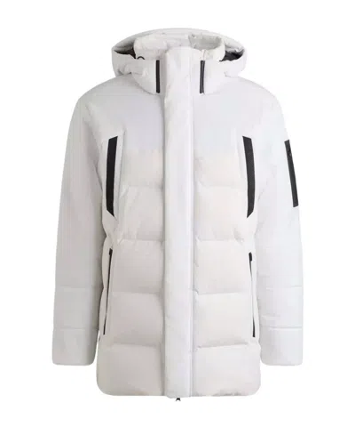Hugo Boss Long Sleeve Down Jacket In White