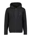 Hugo Boss Long Sleeve Hooded Jacket In Black