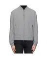 Hugo Boss Gray Slim-fit Bomber Jacket In Gray