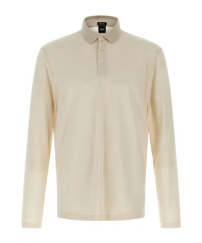 HUGO BOSS LONG-SLEEVE POLO SHIRT