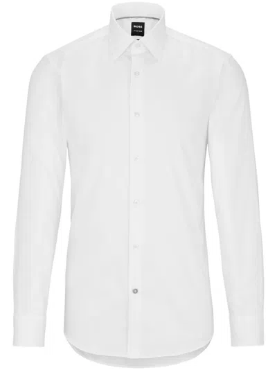 HUGO BOSS LONG-SLEEVE POPLIN SHIRT