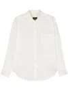 Hugo Boss Long-sleeve Ramie Shirt In White