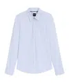 Hugo Boss Long-sleeved Button-up Shirt In Blue