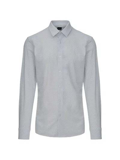 Hugo Boss Long Sleeve Shirt In Blue
