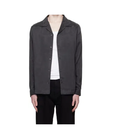 Hugo Boss Long Sleeve Shirt In Gray