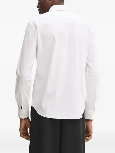 Hugo Boss Long Sleeve Shirt In White