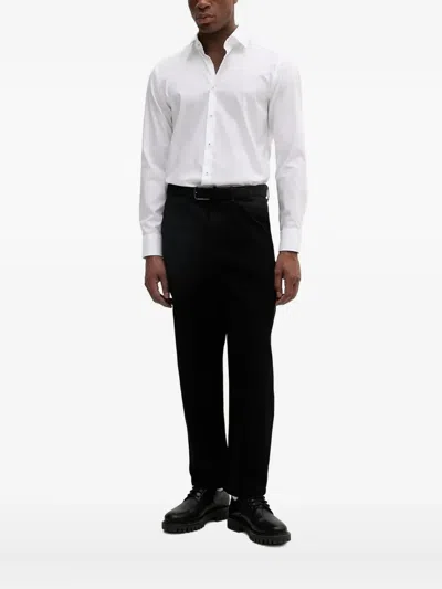 Hugo Boss Long-sleeve Shirt In White