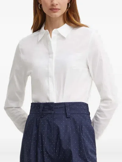 Hugo Boss Long-sleeve Shirt In White