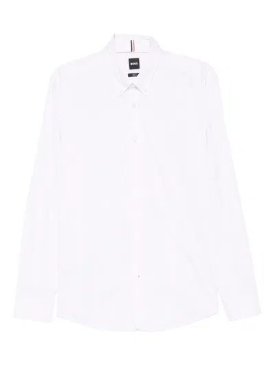 Hugo Boss Long-sleeve Shirt In White