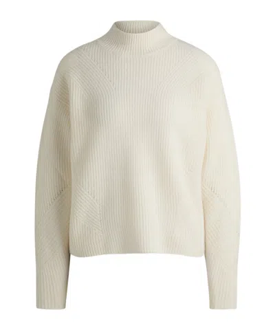 Hugo Boss Long Sleeve Sweater In White