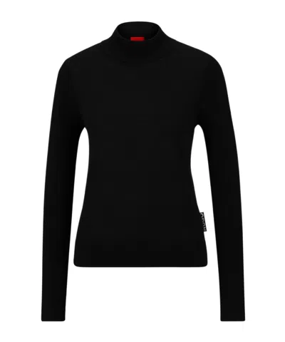 Hugo Boss Long Sleeve Sweater In Black