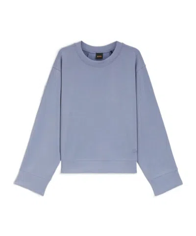 Hugo Boss Long Sleeve Sweatshirt In Blue