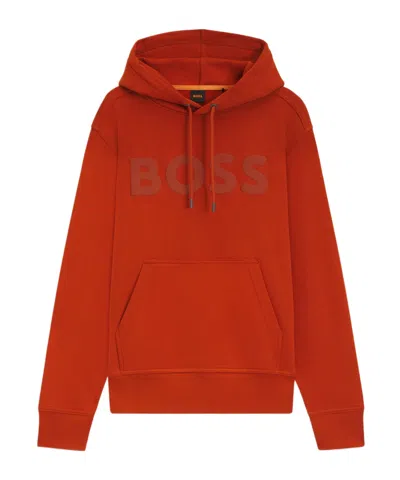 Hugo Boss Long Sleeve Sweatshirt In Red