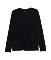 Hugo Boss Mercerized-cotton T-shirt With Micro Pattern In Black