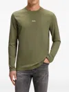 Hugo Boss Long-sleeve T-shirt In Green