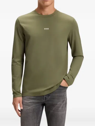 Hugo Boss Long-sleeve T-shirt In Green