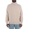 Hugo Boss Long Sleeve Wool Sweater, Size X-large In Pink