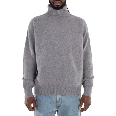 Hugo Boss Long Sleeve Wool Sweater, Size X-large In Gray