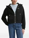 Hugo Boss Long-sleeve Zip-front Hooded In Black