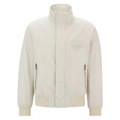 Hugo Boss Long Sleeve Zip-up Jacket In Neutral