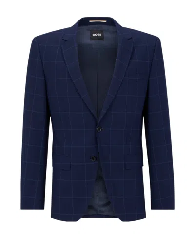Hugo Boss Long-sleeved Blazer In Black